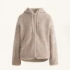 Faux-Shearling Hooded Jacket Faux-Shearling Hooded Jacket