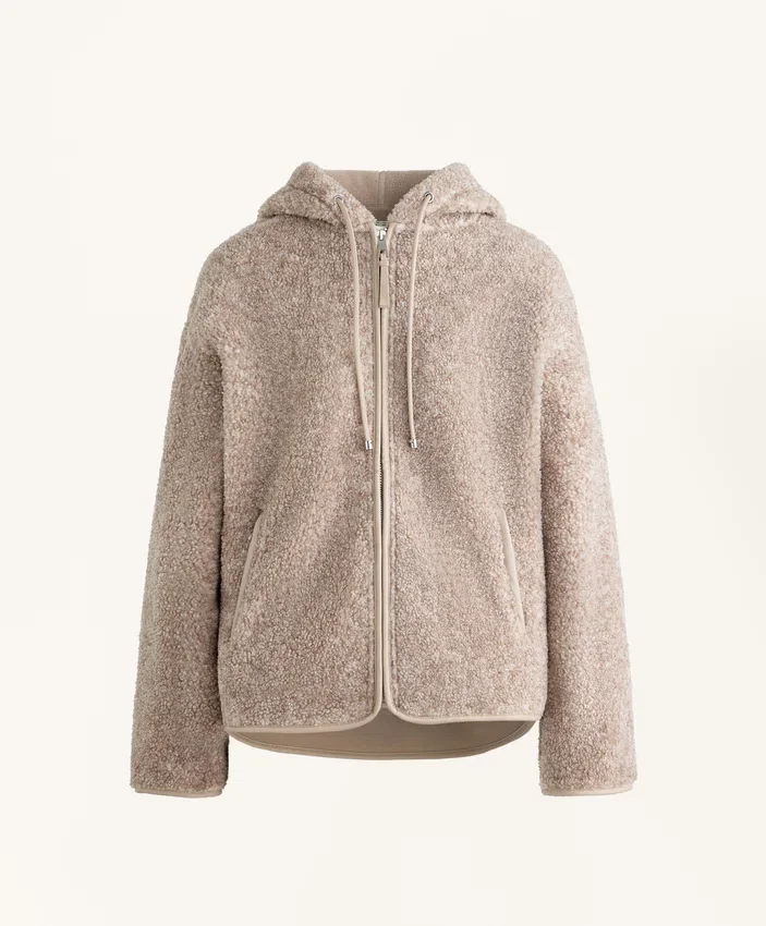 Faux-Shearling Hooded Jacket Faux-Shearling Hooded Jacket