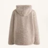 Faux-Shearling Hooded Jacket Faux-Shearling Hooded Jacket