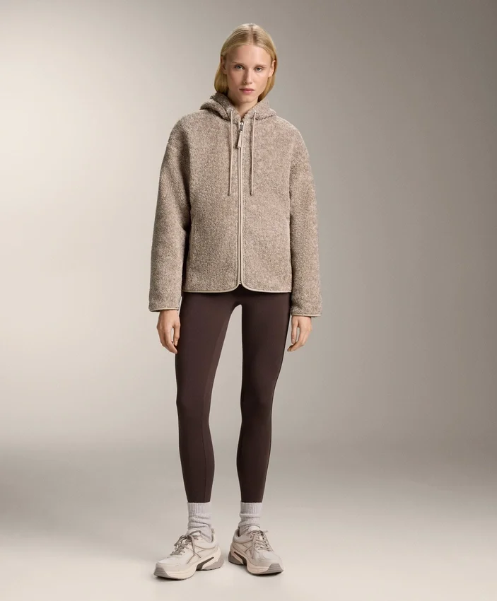 Faux-Shearling Hooded Jacket Faux-Shearling Hooded Jacket