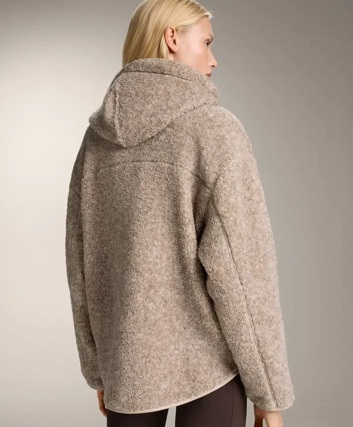 Faux-Shearling Hooded Jacket Faux-Shearling Hooded Jacket