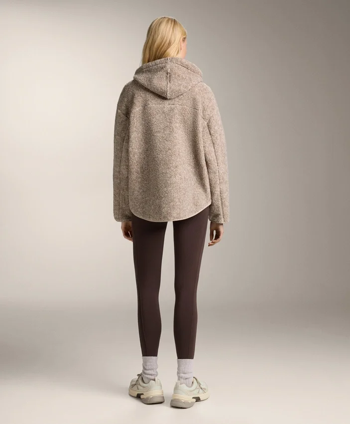 Faux-Shearling Hooded Jacket Faux-Shearling Hooded Jacket