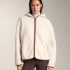 Faux-Shearling Jacket with Hood