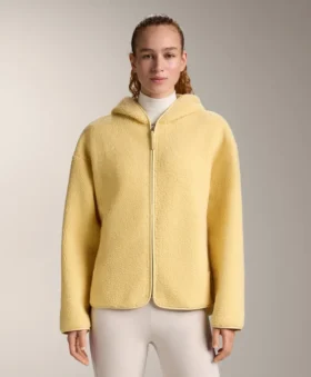 Faux-Shearling Jacket with Hood