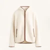 Faux-Shearling Jacket with Hood