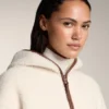 Faux-Shearling Jacket with Hood