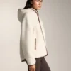 Faux-Shearling Jacket with Hood