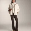 Faux-Shearling Jacket with Hood