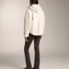 Faux-Shearling Jacket with Hood