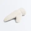 Faux-Shearling Mittens with Cord