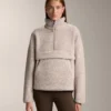 Faux-Shearling Sweatshirt with Front Pocket Faux-Shearling Sweatshirt with Front Pocket