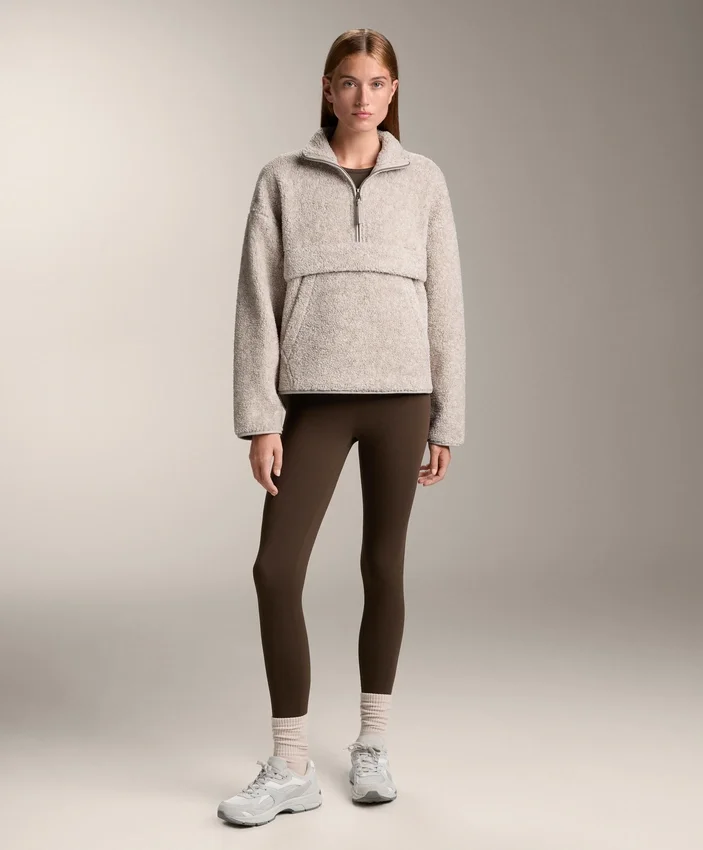 Faux-Shearling Sweatshirt with Front Pocket Faux-Shearling Sweatshirt with Front Pocket