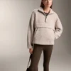 Faux-Shearling Sweatshirt with Front Pocket Faux-Shearling Sweatshirt with Front Pocket