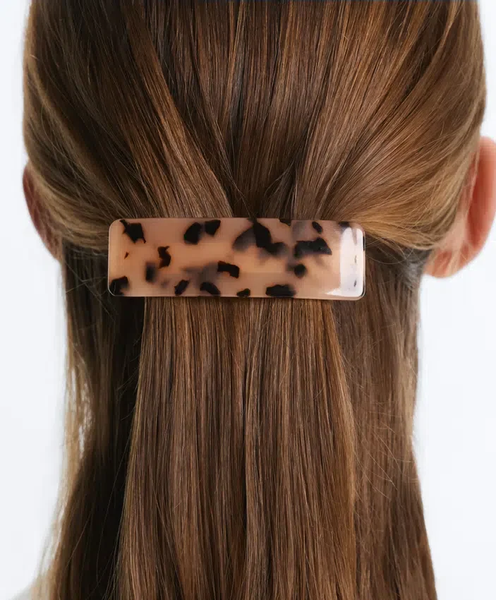 Faux-Tortoiseshell Barrette Faux-Tortoiseshell Barrette