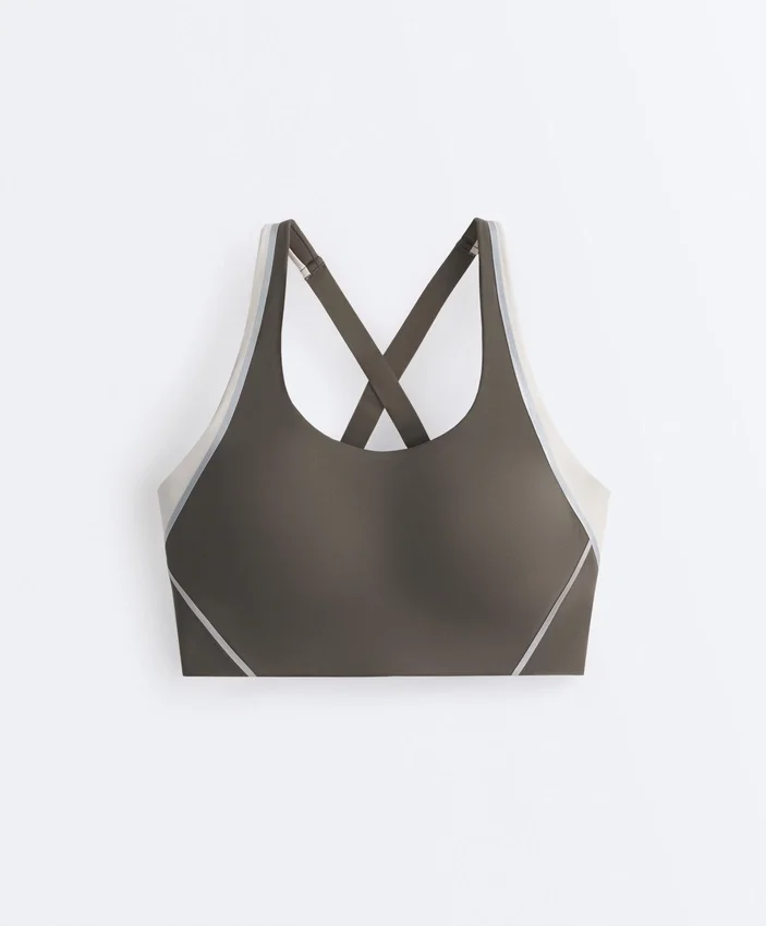 Firm Support Compressive Reflective Sports Bra Firm Support Compressive Reflective Sports Bra