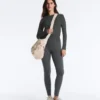 Fitted Long Sleeve Rib T-Shirt with Cotton and Modal Fitted Long Sleeve Rib T-Shirt with Cotton and Modal