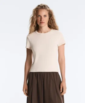Fitted Modal Rib Short-Sleeve T-Shirt