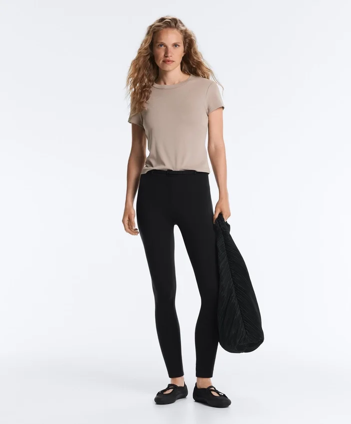 Fitted Modal Rib Short-Sleeve T-Shirt Fitted Modal Rib Short-Sleeve T-Shirt