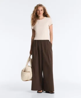 Fitted Modal Rib Short-Sleeve T-Shirt