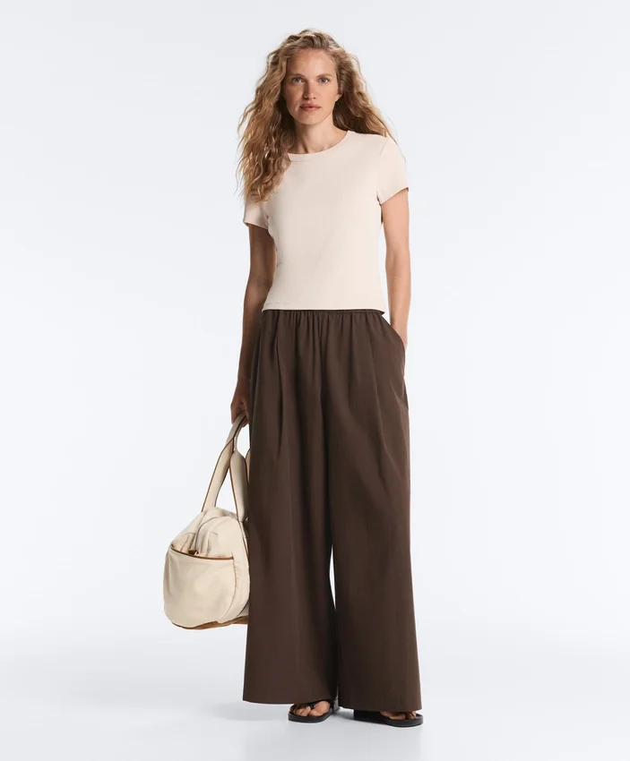 Fitted Modal Rib Short-Sleeve T-Shirt Fitted Modal Rib Short-Sleeve T-Shirt