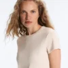 Fitted Modal Rib Short-Sleeve T-Shirt Fitted Modal Rib Short-Sleeve T-Shirt