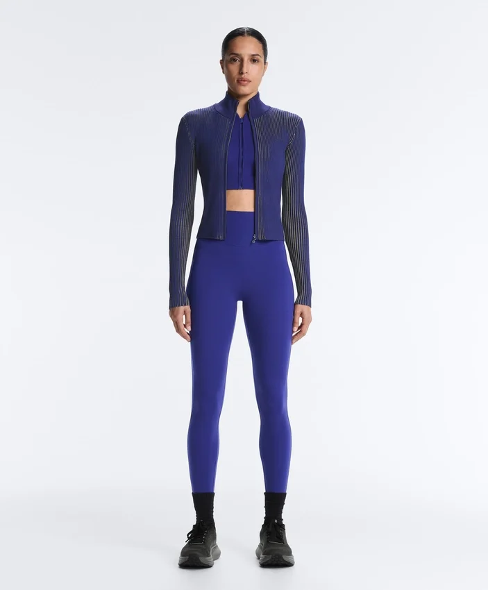 Fitted Rib-Knit Jacket Fitted Rib-Knit Jacket