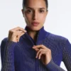 Fitted Rib-Knit Jacket Fitted Rib-Knit Jacket
