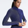 Fitted Rib-Knit Jacket Fitted Rib-Knit Jacket