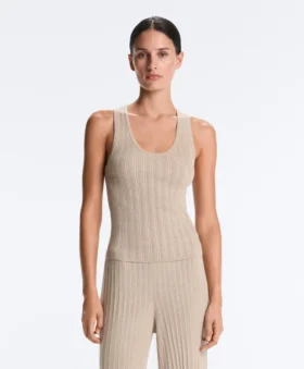 Fitted Ribbed Knit Top Fitted Ribbed Knit Top