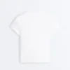 Fitted Short Sleeve Rib T-Shirt in Cotton Blend Fitted Short Sleeve Rib T-Shirt in Cotton Blend