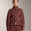 Fitted Waist Jacket with Brushed Modal Fitted Waist Jacket with Brushed Modal