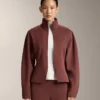Fitted Waist Jacket with Brushed Modal Fitted Waist Jacket with Brushed Modal