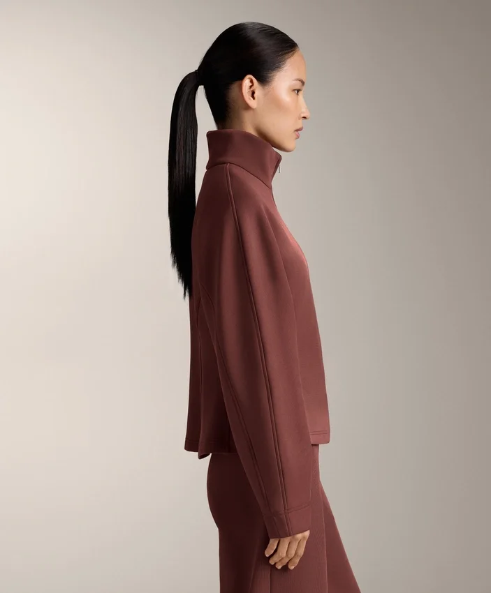 Fitted Waist Jacket with Brushed Modal Fitted Waist Jacket with Brushed Modal