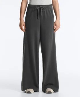Fleece Cotton Blend Straight-Leg Trousers Fleece Cotton Blend Straight-Leg Trousers