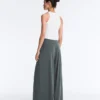 Floaty Trousers with Pleated Modal Blend Waist