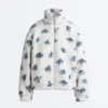 Floral Faux-Shearling Jacket