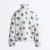 Floral Faux-Shearling Jacket
