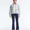 Floral Faux-Shearling Jacket