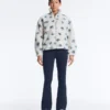 Floral Faux-Shearling Jacket