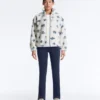 Floral Faux-Shearling Jacket