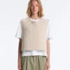 Floral Gingham Quilted Gilet Floral Gingham Quilted Gilet