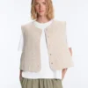 Floral Gingham Quilted Gilet Floral Gingham Quilted Gilet