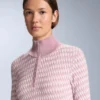 Geometric Jacquard Knit Thermal Base Layer Top Geometric Jacquard Knit Thermal Base Layer Top