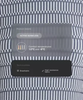 Geometric Seamless Thermal Base Layer T-Shirt Geometric Seamless Thermal Base Layer T-Shirt