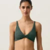 Gingham Halterneck Bikini Top
