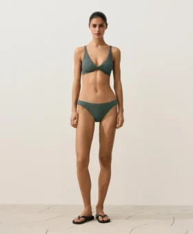 Gingham Halterneck Bikini Top