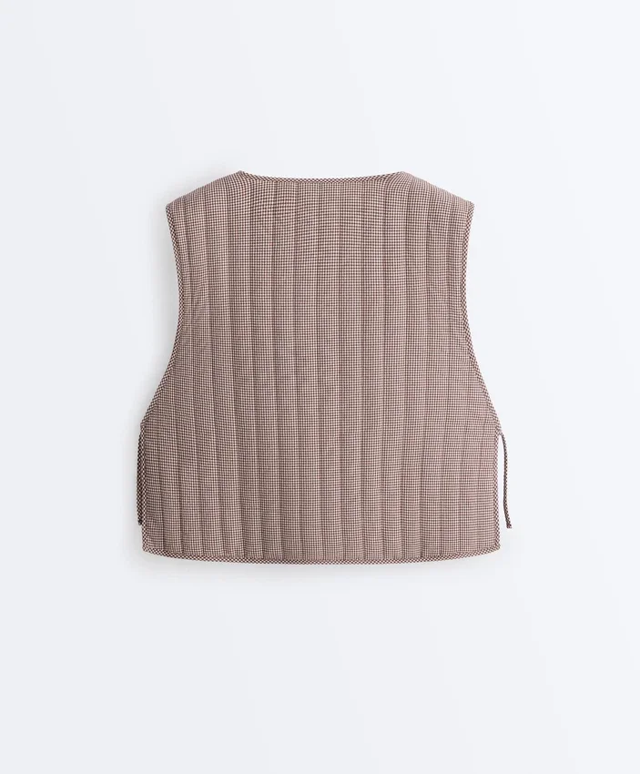 Gingham Quilted Gilet Gingham Quilted Gilet