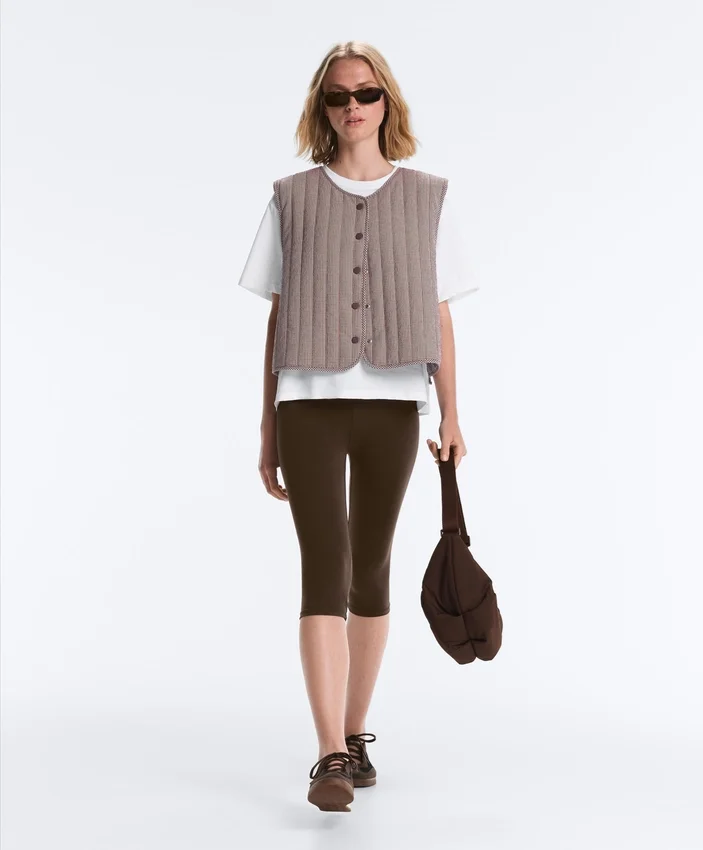 Gingham Quilted Gilet Gingham Quilted Gilet