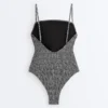 Gingham Smock Bandeau Swimsuit Gingham Smock Bandeau Swimsuit