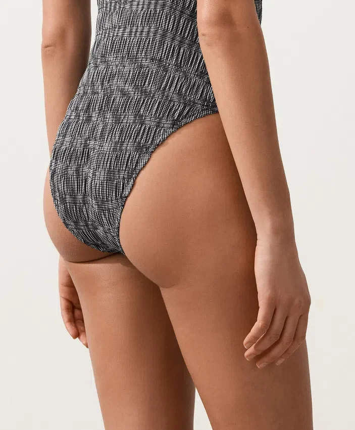 Gingham Smock Bandeau Swimsuit Gingham Smock Bandeau Swimsuit